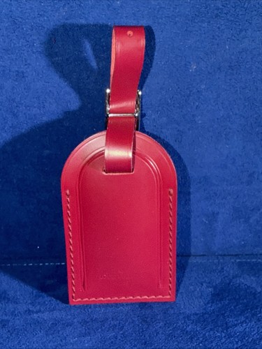 Authentic Rare Color Louis Vuitton Large Purple & Silver hardware Name Tag.