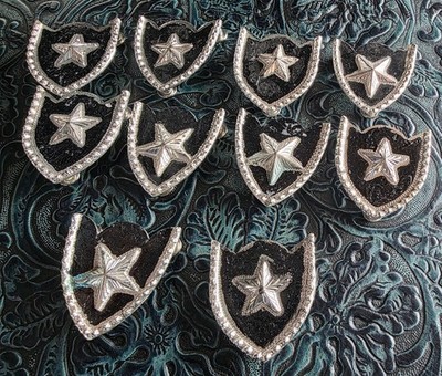 Silver Back Billet Strap Silver Tips - Selling Pairs of 2-Found in Old Inventory