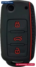 Silicone Key Fob Cover Compatible with for Volkswagen Bettle Golf Jetta Passta H