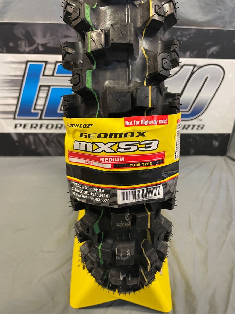 DUNLOP Tire - Geomax MX53 - Rear - 110/90-19 - 62M 45236424 YAMAHA