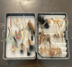 Scientific Anglers Plastic Fly Fishing Fly Box with Assorted Flies