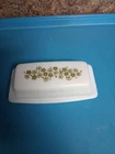 Vintage PYREX Spring Blossom Crazy Daisy Butter Dish & Lid USA