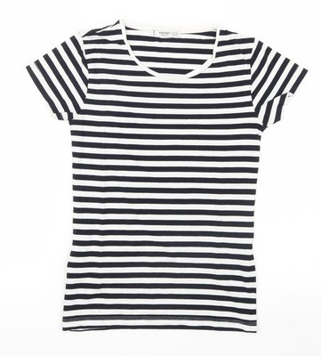 Basic-T-Shirt Damen UK Größe 4 Mango schwarz