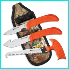 WildGuide 4-Piece Hunting Knife Set & Field Dressing Kit | Featuring Razor-Sh...
