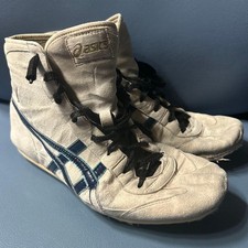 Asics Boxing Wrestling Shoes TWR325 US10 (27cm) White Black Line Black Laces