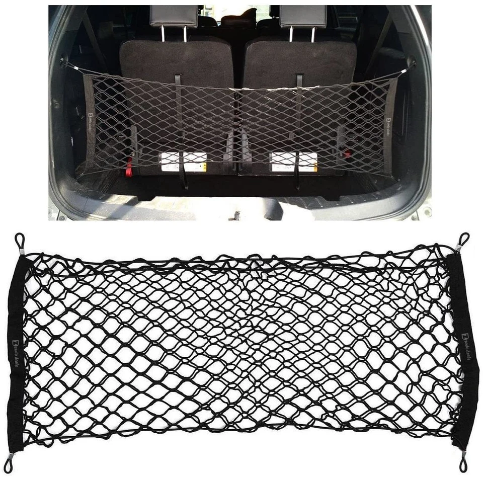 Heavy Duty Cargo Net Stretchable Universal ElasticTruck Net for Car SUV Truck Foto 3 de 4