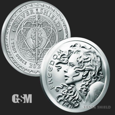 2026 Freedom Girl Silver Shield Silver Round Coin 1 oz .999 Fine