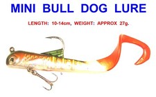 MINI SILVER BULL DOG PIKE LURE SEA COARSE BOAT FISHING SOFT BAIT JIG HEAD SHAD