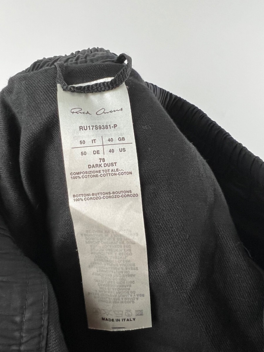 Rick Owens F/W 17 Glitter Cargo Pants Black Size IT50 | eBay