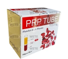 Platelet-Rich Plasma 10ML Tubes ACD+Gel Separator+Biotin EXP 10/25(50 Tubes)