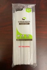 SUREBONDER Full Size Clear 10" Glue Sticks All Temps Strong Quality Bond 20 ct