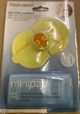 VitalControl SEM05: Mini (Pad) TENS Lower Back Massage, Adj. Intensity - Yellow