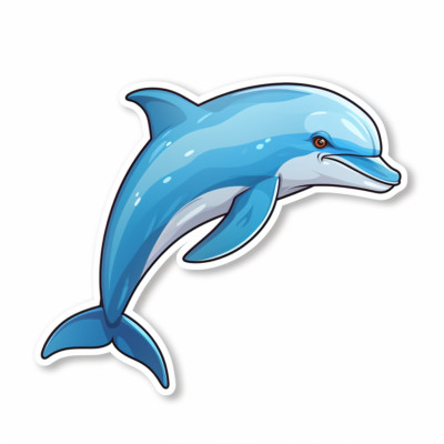 XXL 18x18 cm car decal sticker dolphin sticker