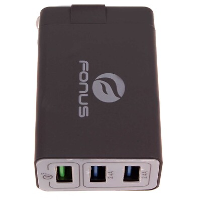 34W Home Charger 6.8Amp 3-Port USB One Fast Port Travel Wall for SmartPhones