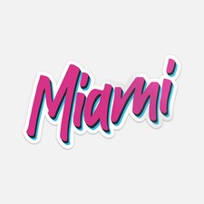 Miami Sticker Vinyl Car Bumper Decal