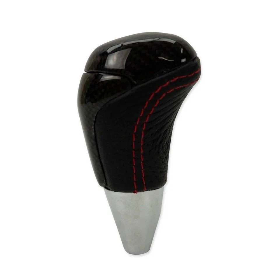 Pomo de cambio de fibra de carbono para automóvil Toyota Hilux Revo Fortuner 2015-18 Foto 3 de 4