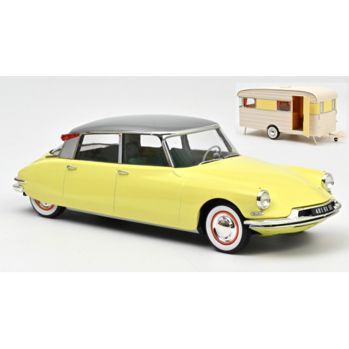 Beige Citroën DS19 cabriolet by Norev 1/18