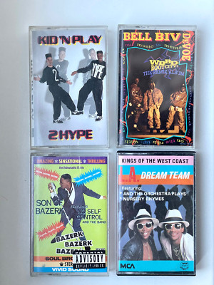 4 Kassetten 80's  90's  Kid'n Play Bell Biv Devoe King of the Westcoast  Bazarek