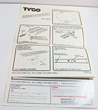 Tyco Bridge and Tressle NO. T909S Instructions and Price List 1988