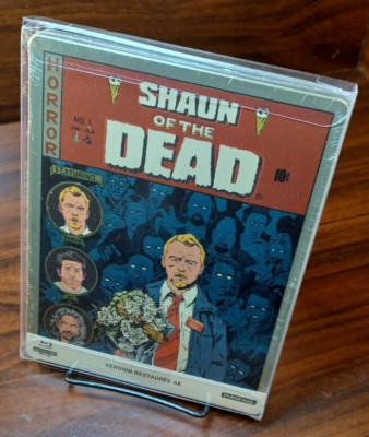Shaun of the dead 4K Steelbook-EU IMPORT-NEW-w/PROTECTIVE SLEEVE- Free Shipping