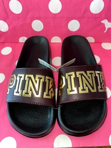 pink brand sandals