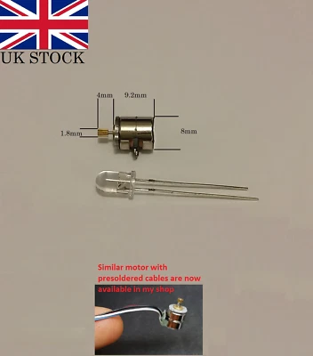 2-Phase 4 Wire 8mm micro stepper motor with copper gear micro robotics