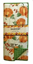 Pumpkin Pumpkins Large Absorbent Dish Drying Mat Thanksgiving Fall Autumn 15X20"