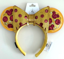 BNWT Disney Eats Minnie Mouse Pizza Ears Headband Adult