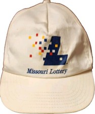 MISSOURI LOTTERY Hat Cap 80s 90s Snapback Lotto Dad USA MADE Vintage Adjustable