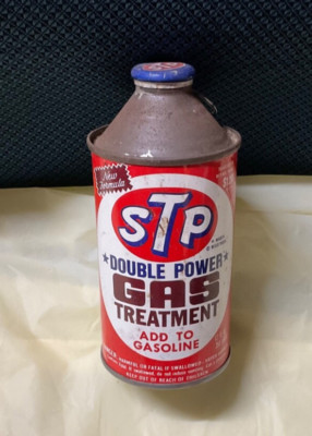 NOS 1970 STP Double Power Gas Treatment Can Advertising Display Man Cave FULL