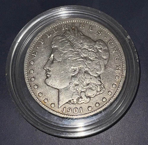 1901 O Morgan Dollar VF Very Fine 90% Silver $1 US Coin Collectible