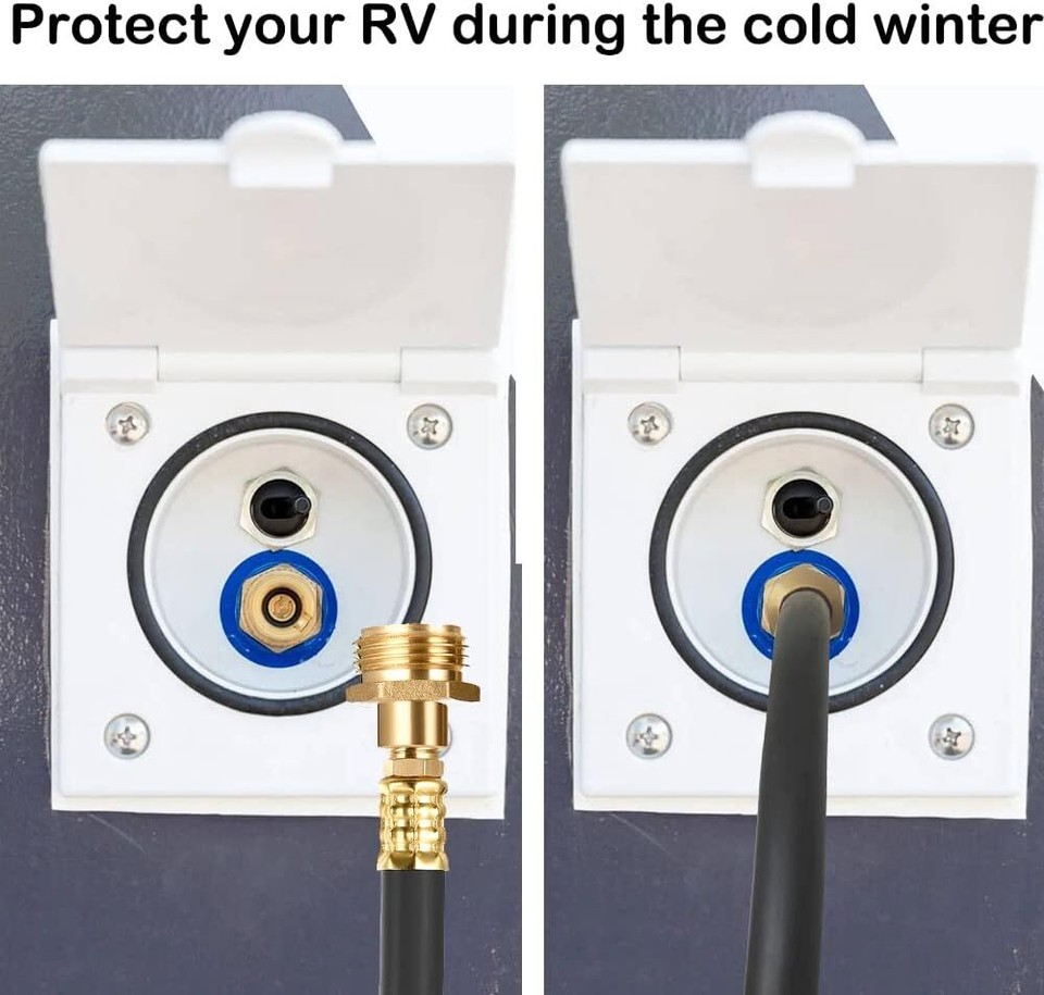 For RV Trailer Camper Winterizing Kit Blowout Shut Off Valve Adapter