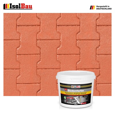 Bodenfarbe Betonfarbe Ziegelrot 4 kg Bodenbeschichtung Fußbodenfarbe RAL Farbe