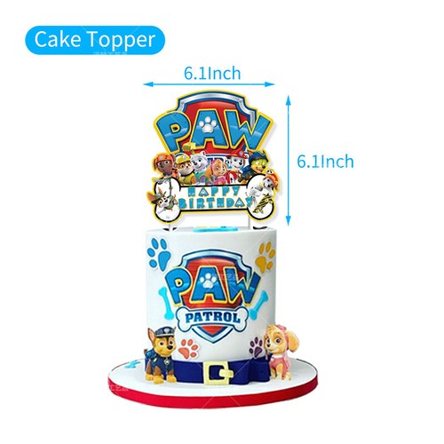 Paw Patrol Party Set Party Supplies Banner Toppers Balloons Kids Birthday - Picture 8 of 10