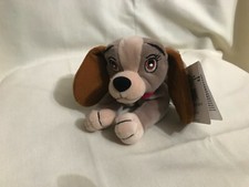 AUTHENTIC Disney Store Lady and the Tramp Lady 8" Long Plush VINTAGE NWT