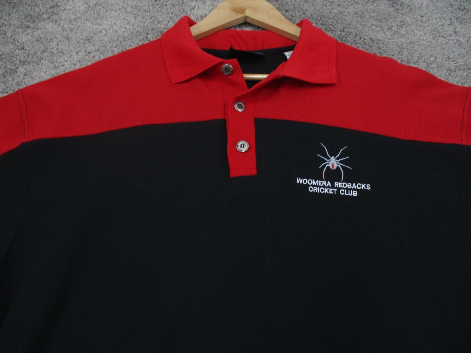 Woomera Cricket Club Polo Top XL Short Sleeve Vintage Outback Australia
