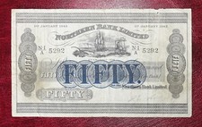 1943 Northern Bank �50 Belfast Ireland P-182 -{ NI/A 5292 }-