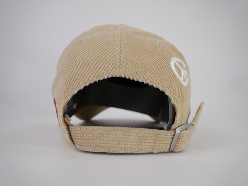 Grateful Dead Strapback Hat Corduroy Tan Brown Cream Stitched Deadhead SYF Cap - Picture 5 of 14