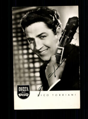 Vico Torriani Autograph Card Original Signed ## BC 157868
