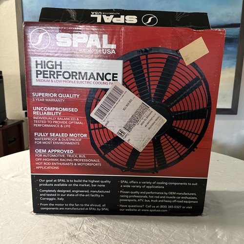 SPAL High Performance Electric Cooling Fan 12" Brushless 30107087 Black