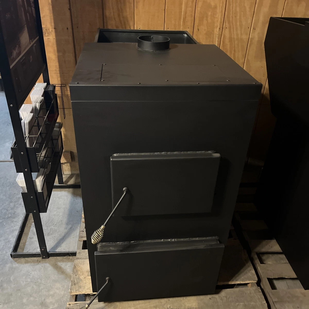 keystoker koker lite coal stove furnace 105,000BTU Top Chimney Vent -- NEW!  | eBay