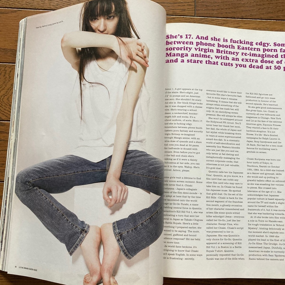 i-D Magazine 243 Chiaki Kuriyama Morrissey EXTREME TEEN 2004 | eBay