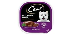 Cesar Filet Mignon Classic Loaf in Sauce Wet Dog Food Adult, 3.5 oz. LOT OF 12