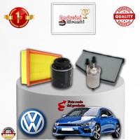 Set Service 4 Filter Vw Scirocco Iii 1.4 Tsi 118KW 160CV Von 2008->