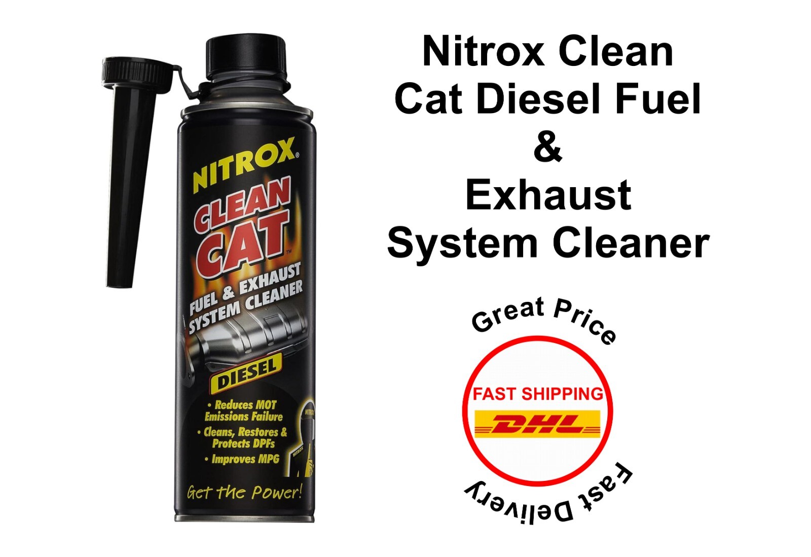 Nitrox Clean Cat Diesel Fuel and Exhaust System Cleaner 500ml