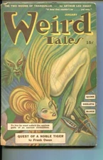 PULP:  WEIRD TALES-01/1943-PULP FANTASY-HORROR-ZAGAT-BLOCH-QUINN-DERLETH-good/vg