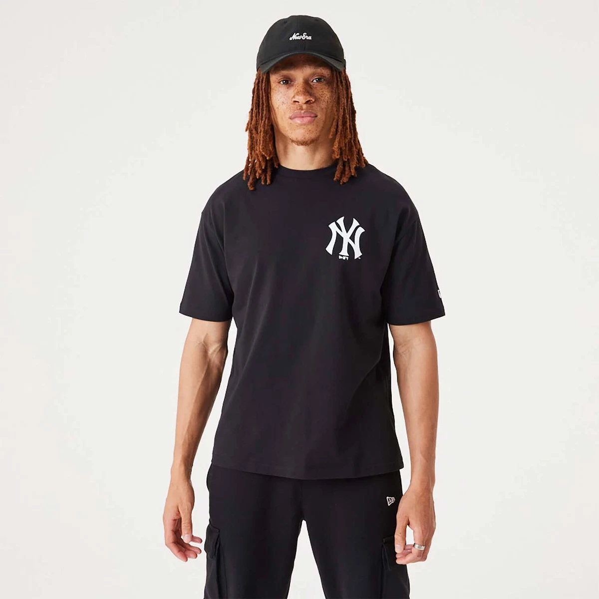 camisa New Era Big Logo Oversized MLB New York Yankees - Black 