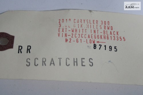 2015-2021 CHRYSLER 300 REAR RIGHT SIDE TAIL LIGHT STOP BRAKE LAMP 116826001N - Picture 8 of 8