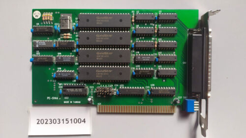 PE-514A.c - ISA 8 bits card - 4x Serial - IBM PC Compatible - Imagen 1 de 3