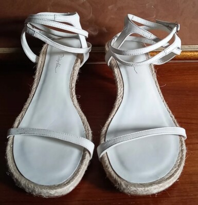 3.1 Phillip Lim Yasmine White Strappy Sandals Size 39Italy/9US~New No Box~Save$$